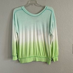 Reverse terry drop shoulder sweatshirt